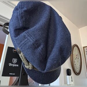 Brixton Fiddler Fisherman blue cap in size XS